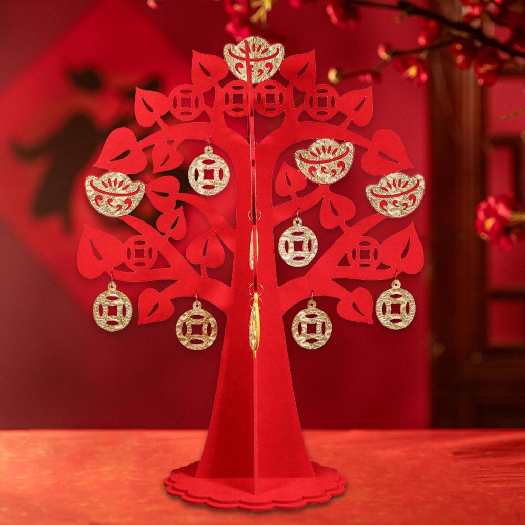 Chinese Year Money Desktop Ornament Traditional Wealth DIY for Home Indoor Decoration