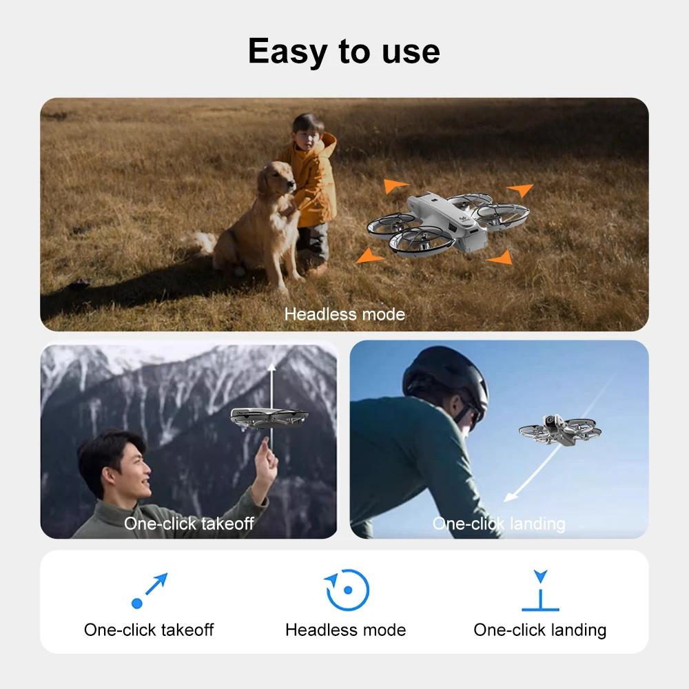 Original MINI V666 Max Drone 5.5 in Large Screen 4K Professional WIFI 5G Dron Obstacle Avoidance Brushless Altitude Headless Mode RC Quadcopter Toys