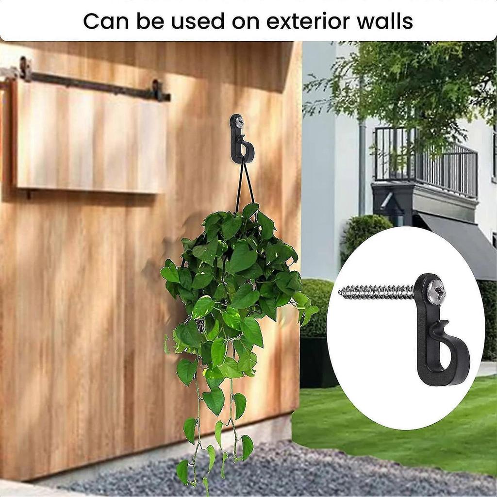 20pcs Hanger Hooks With Screw Anti-rust Waterproof Indoor Outdoor Light Hooks Clips For Hanging Fairy Lights Party Supplies Kaesi - DD