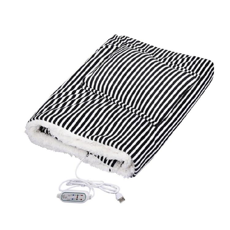 

USB Electric Heating Blanket Adjustable Warmth Levels 41x25inch for Personal Use in Study or Bedroom чорний