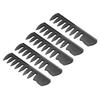 10pcs Styling Comb Wide Tooth Rounded Edge Thick Ergonomic Handle Lightweight Professional Comb for Men Transparent