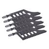 5 Pcs Flush Cutting Jigsaw Blade High Carbon Steel Irregular Curve Saw Blades with Handle for Softwood Fiberboard