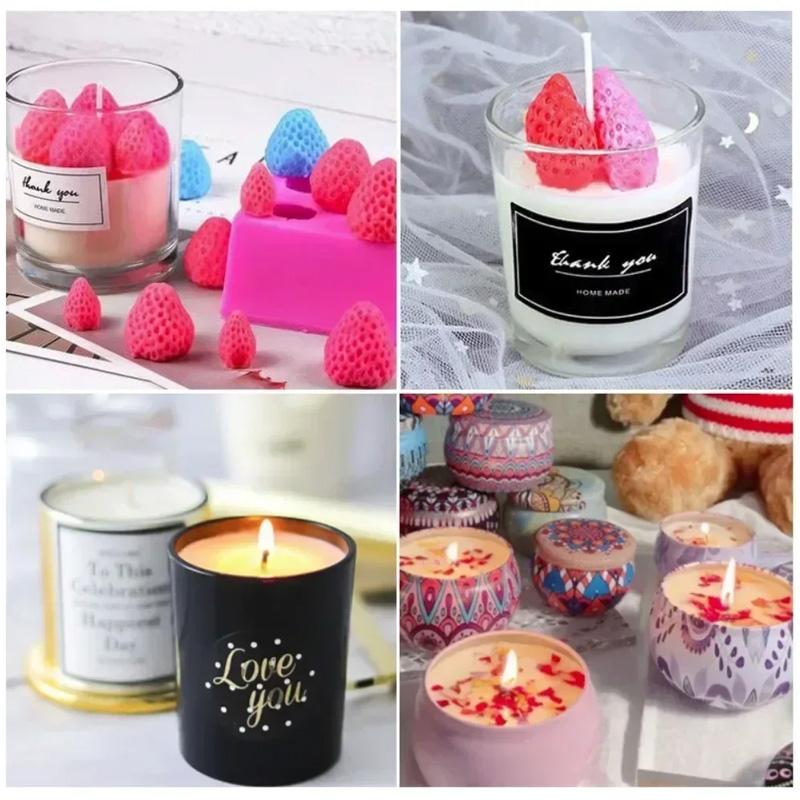 100Pcs/Pack Tea Light Wicks DIY Candle Making Candles Accessories Low Smoke Handmade Candle Making Tools Woven Cotton Core