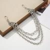 Retro Silver Twisted Multi-layer Alloy Waist and Pants Chain - Unisex Street Style Accessory