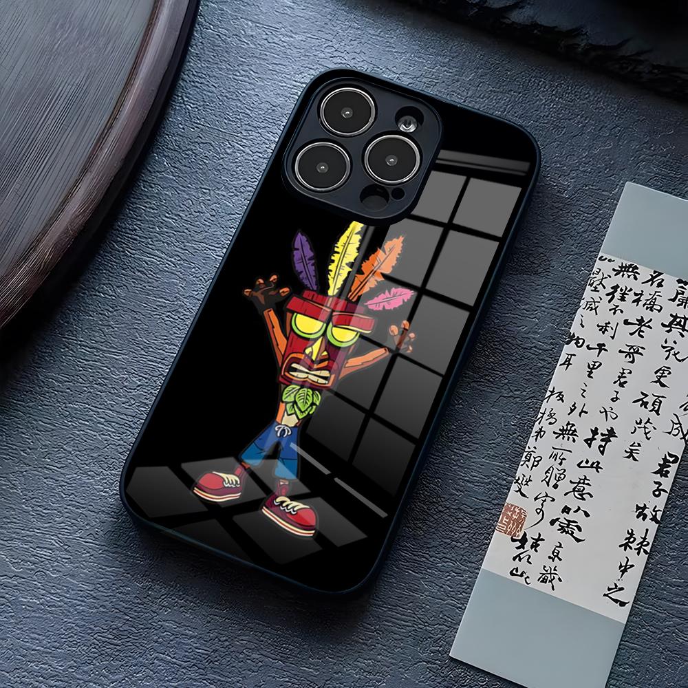 Prime Crash Bandicoot Phone Case For IPhone 13 Pro Max 14 16 Plus 12 Mini 11 15 X XR XS 8 7 Plus SE Tempered Glass Back Cover