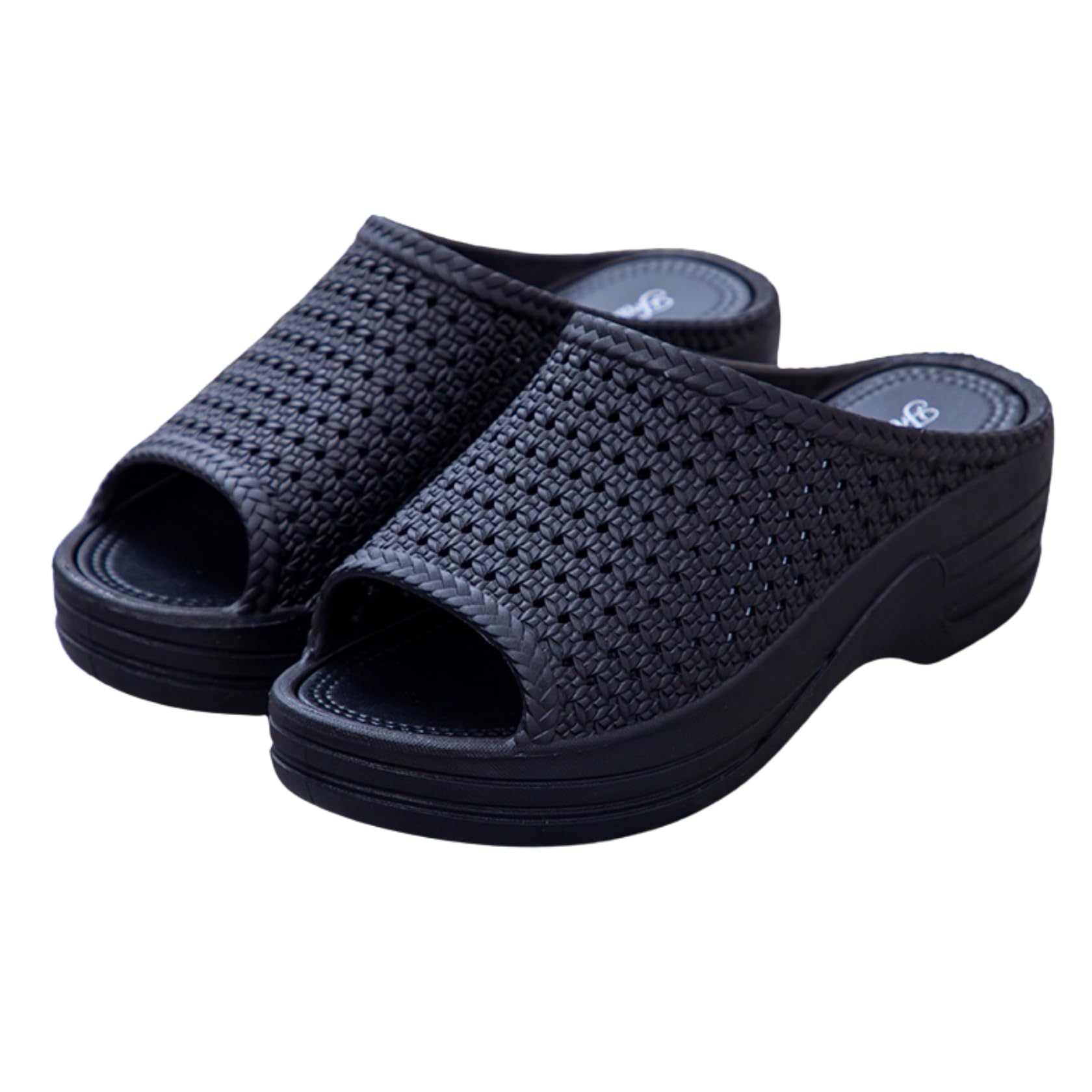 

Платформа Клин Низкие Японские Туфли G-tiamo Женские Сандалии/Мюли, Легкие, Подошва, Каблук, Душ, Водонепроницаемые, Милые, Стильные, Стильные, Балкон, Бассейн, чёрный