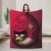 Coperta in Peluche Cartoon Angry Birds A-A per Bambine e Bambini Coperta Plaid in Flanella Morbida Qualità Personalizzata Copriletto Idea Regalo