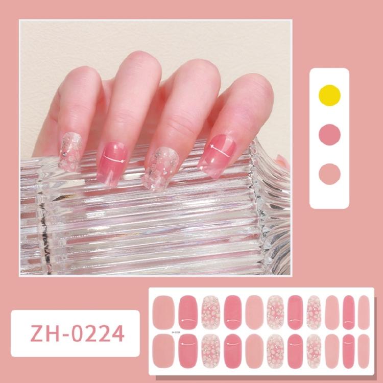 22Pcs Nail Wraps Polish Strips Self Adhesive Nail Polish Sticker Gel Nail Strips