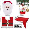 Polyester Toilet Seat Cover DIY Toilet Cover Set New Bathroom Mat  Christmas