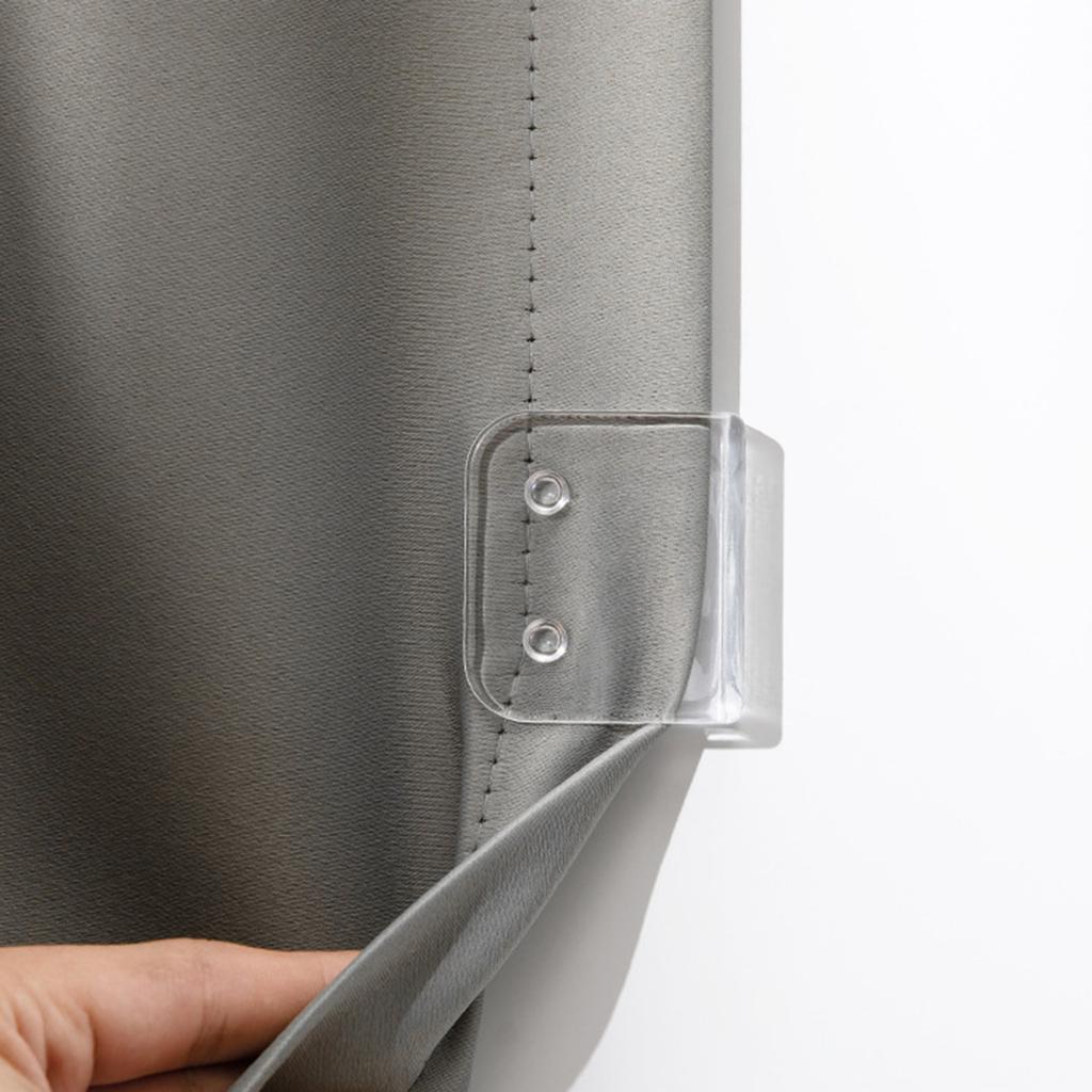 2/4/8Pcs Shower Curtain Clips Shower Splash Guard Holder Clear Adhesive Windproof Splash Clips for Indoor Shower Liners