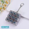 9 Keys Led Keyboard Key Toy Mechanical Keyboard Axis Tester Stress Relief Diy Fidget Button Keycap Fidget Keychain Toys Gift