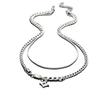 Personalized Pentagram Cuban Titanium Steel Necklace Mens Hip Hop Fashion Jewelry