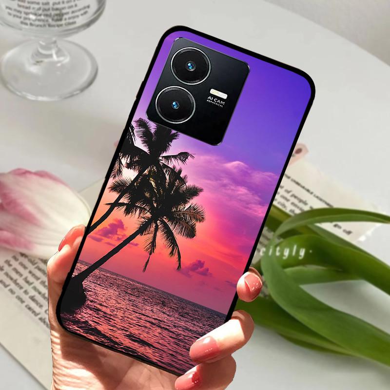Pro Vivo Y22S 2022 Pouzdro Nárazuvzdorné Měkké TPU Silikonové Kryt Telefonu Pro Vivo Y22 Y 22 V2207 Y22S V2206 Funda Capa Kreslený Vivoy22