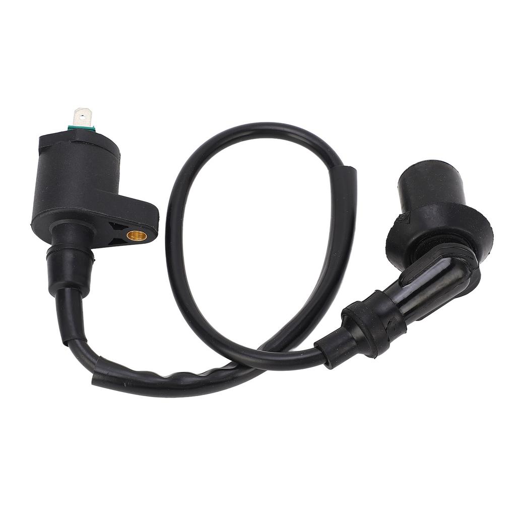 9mm Motorcycle Ignition Coil Stable High Performance Ignition Coil with Spark Plug Replacement for