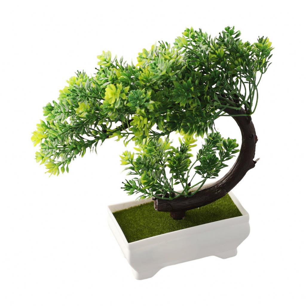 Bonsai Simulation Artificial Plants Flowers In Pots Home Office Fake Tree Decor