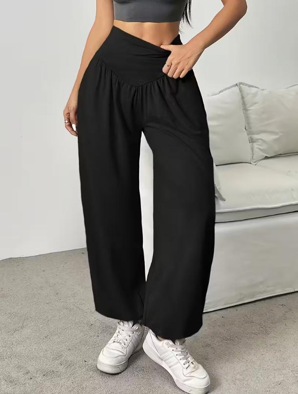 2025 Summer Loose Casual Pants: Leg-lengthening, Stylish, and Versatile S чёрный