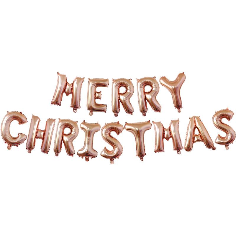Christmas Balloons Special-Shaped Aluminum Film Balloons Santa Claus Merry Christmas Arrangements Christmas Eve Decorations