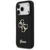 Guess Silicone Big 4G Script Case for iPhone 17 Pro Black