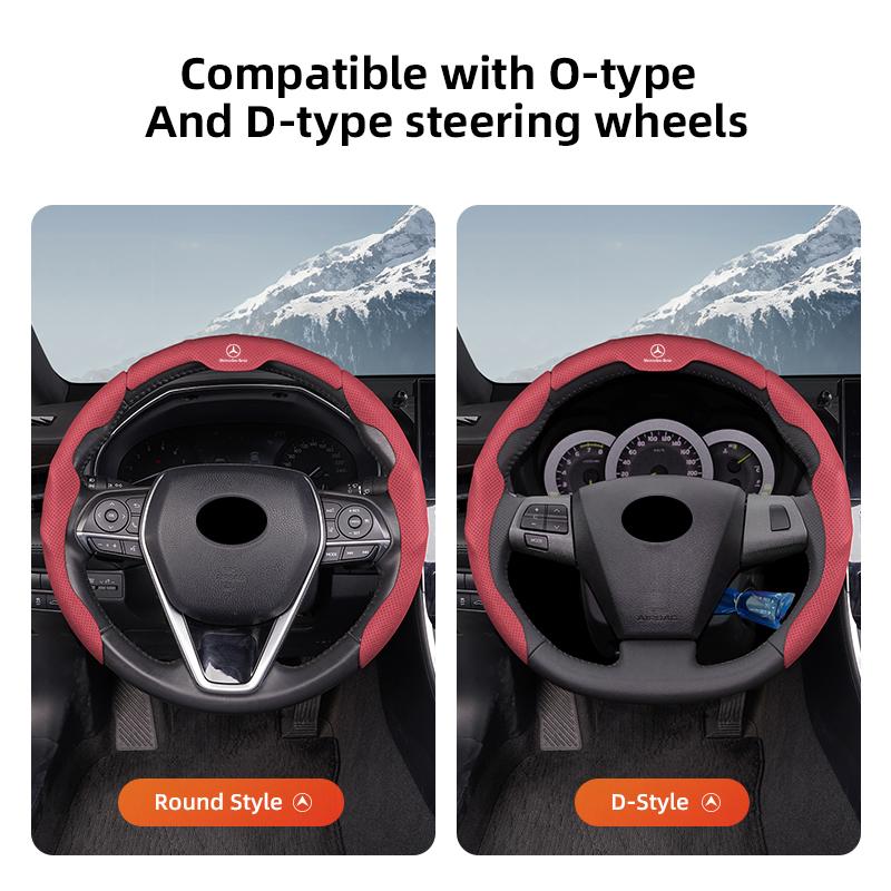 CRH1 Car Steering Wheel Cover Anti-Slip Accessories Hubcap For Mercedes Benz AMG GLE GLC CLA GLK W206 W204 W205 W211 W203 W212 W213