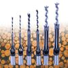Professional Wood Drill Bit Set 6pcs Square Hole Mortise Chisel Drill Bits, High Speed Steel Tools for Precise Woodworki