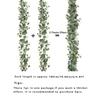 2pcs Artificial Eucalyptus Vine Plant Real Texture Fake Green Hanging Plant Wedding Courtyard Garden Home Party Wall Decoration