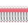 [Set of 10] Pilot Oil-based Ballpoint Pen Refill Fine Point (0.7mm) Red BKRF-6F-R