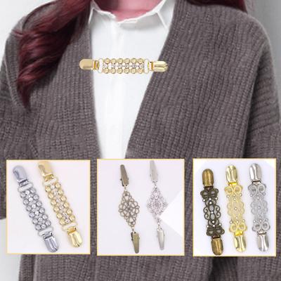 Novinka pro ženy Dívčí Vintage Cardigan Clip Brož Křišťál Valentines Dárek Hot Sale Duck Clip Halenka