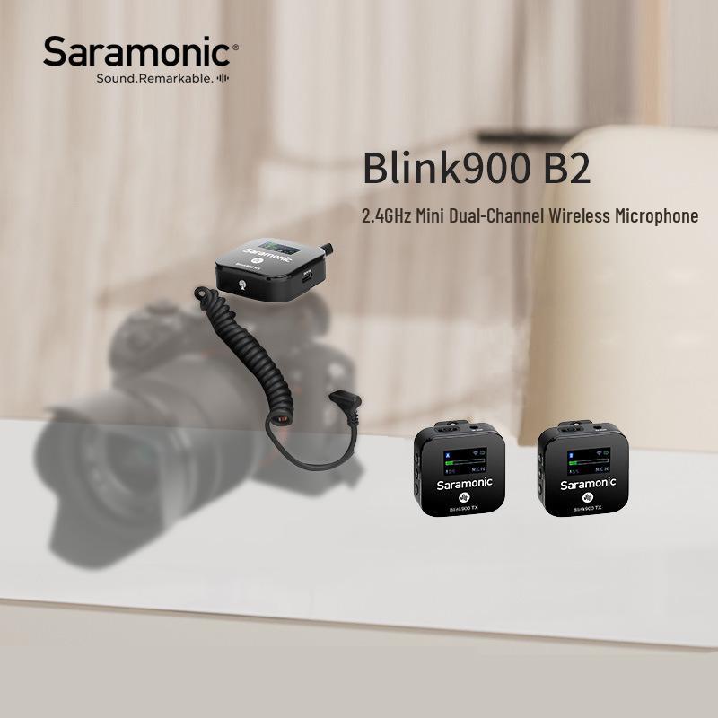 Saramonic Blink900 B2 Wireless Dual Microphone for Vlogging 300mAh-500mAh