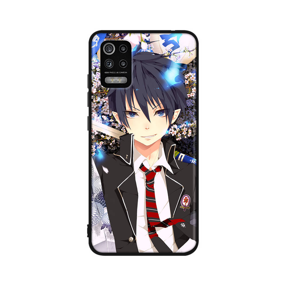 DT48 Blue Exorcist Case for Xiaomi Poco X6 X4 M5 M6 F5 F6 C65 C55 C50 C51 C40 Redmi Note 7 8 14C A3X 13C 12C 11 10A 9C Pro Black Sofe Cover