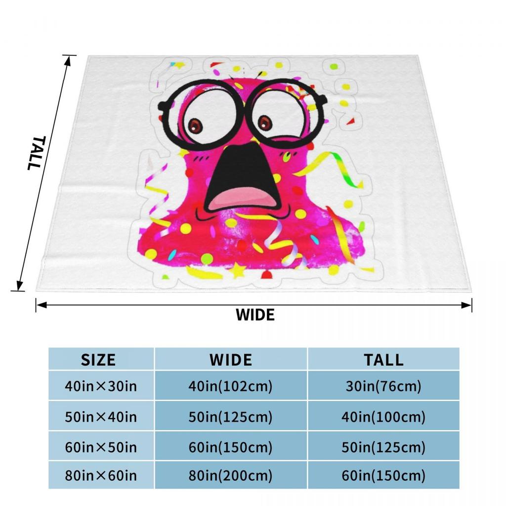 Super Slick Slime Sam Blanket Soft Warm Flannel Throw Blanket Plush for Bed Living room Picnic Travel Home Couch