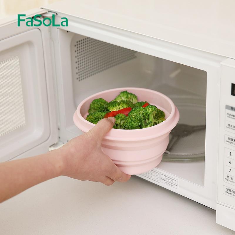 Portable Silicone Folding Bowl with Lid - Heat Resistant, Telescopic Noodle & Picnic Travel Ware