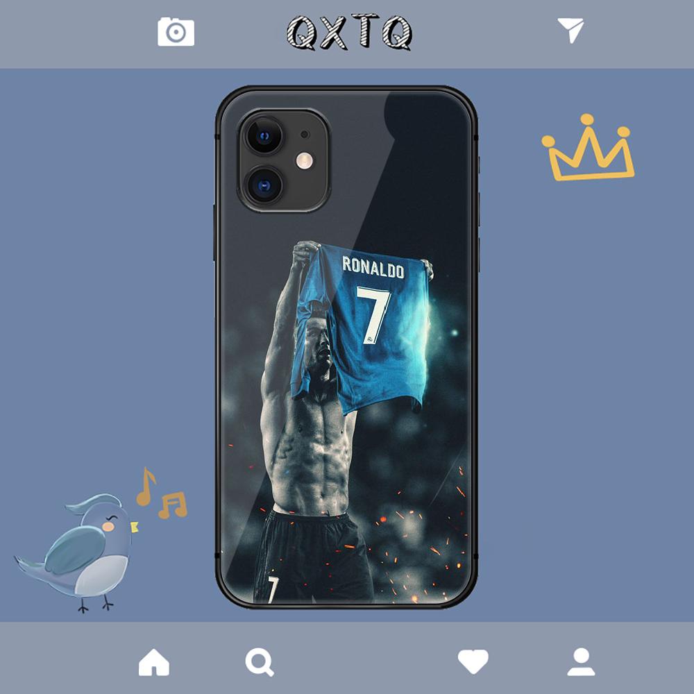 Husă Fotbal Cristiano Ronaldo CR7 Pentru iPhone Samsung Galaxy Redmi Note S 17 16 15 14 13 20 24 25 54 Pro Max Ultra Fe Husă Sticlă Securizată