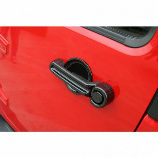 Carbon Fiber Door Handle Cover & Tailgate Handle Trim for 07-18 Jeep Wrangler JK
