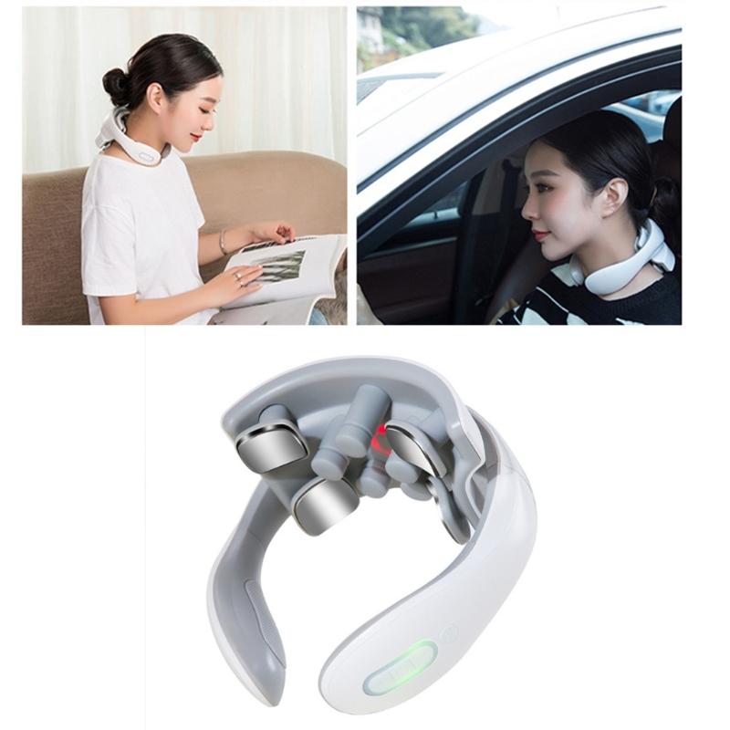 Neck Massagers for Pains Relief Deep Tissue,Electric Portable Neck Massagers with Heat for Women Men Gift