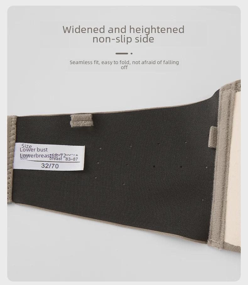 Genuine Strapless Gathered Bra for Women - Non-Slip, Small To Large Chest, Anti-Exposure, Invisible for Wedding Dresses, Beautiful Back Design