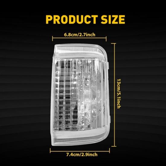 LEFT RIGHT MIRROR TURN SIGNAL LIGHT For 14-21 RAM PROMASTER 1500 2500 3500 EOA