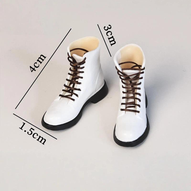 1 Pair Fashion Mini Lace Up Boots Replacement Ob22/Ob24 Doll' Leather Shoes For 1/6 Licca Dress Up Accessories