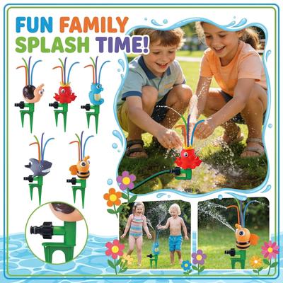 Garden Rotating Sprinkler: Summer Outdoor Family Water Play Toy For Parent Child Interaction
