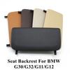 Black Beige Car Interior Seat Backrest Leather Storage Pack Cover Replacement For BMW 5S 6GT 7S G30 G38 G32 G11 G12  2016-