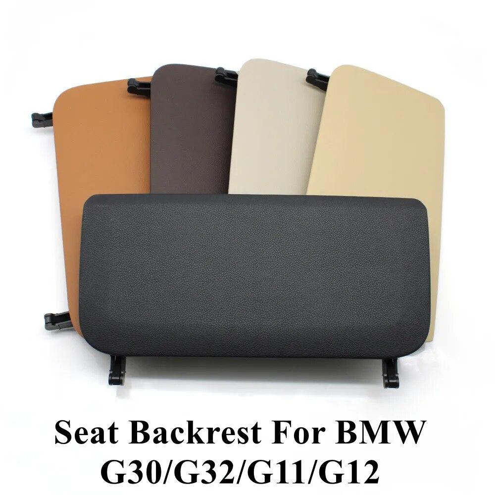 Black Beige Car Interior Seat Backrest Leather Storage Pack Cover Replacement For BMW 5S 6GT 7S G30 G38 G32 G11 G12  2016-