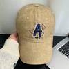 Embroidery A Letter Baseball Cap Female Soft Top Shows Face Small Versatile Casual Outdoor Cap Male