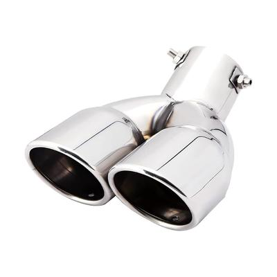 Srasakan Car Muffler Cutter, Downward, 2.5 Inch Diameter, Exhaust Tip, Angled Cut, Stainless Steel,