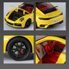 AABKO1 1/24 Porsche 911 Turbo S Supercar Alloy Die Cast Toy Car Model Sound and Light Children's Toy Collectibles Birthday gift