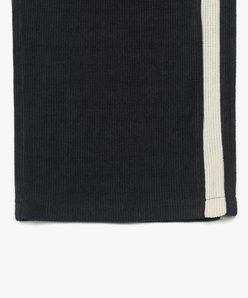 TOFFEE Double Side Line Track Vertical Pants (Black)