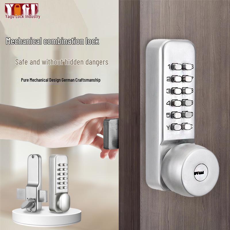 Kent Outdoor Key & Password Aluminum Door Lock with Always Open Feature