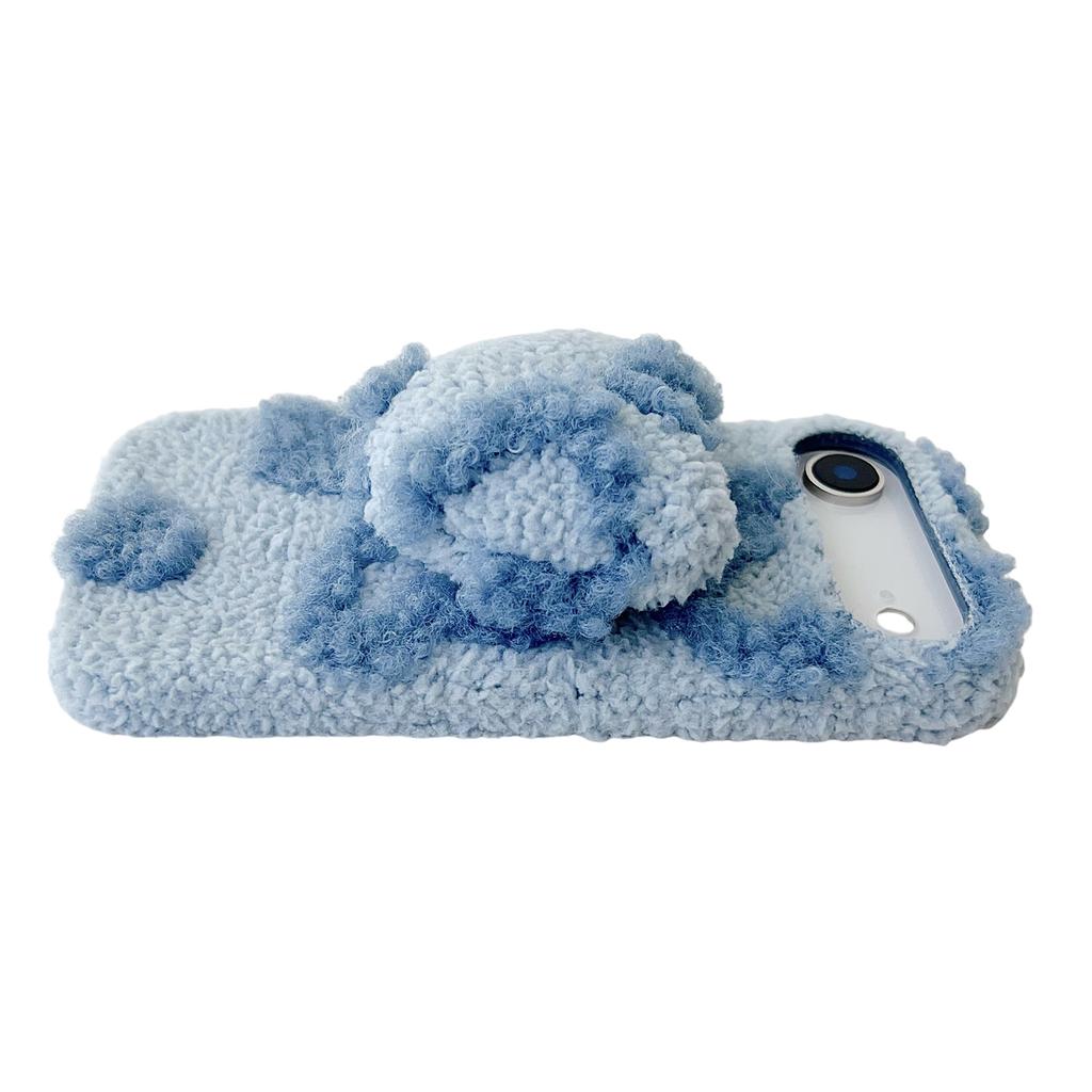 For iPhone Air Case 3D Heart Plush TPU Winter Warm Soft TPU Phone Cover