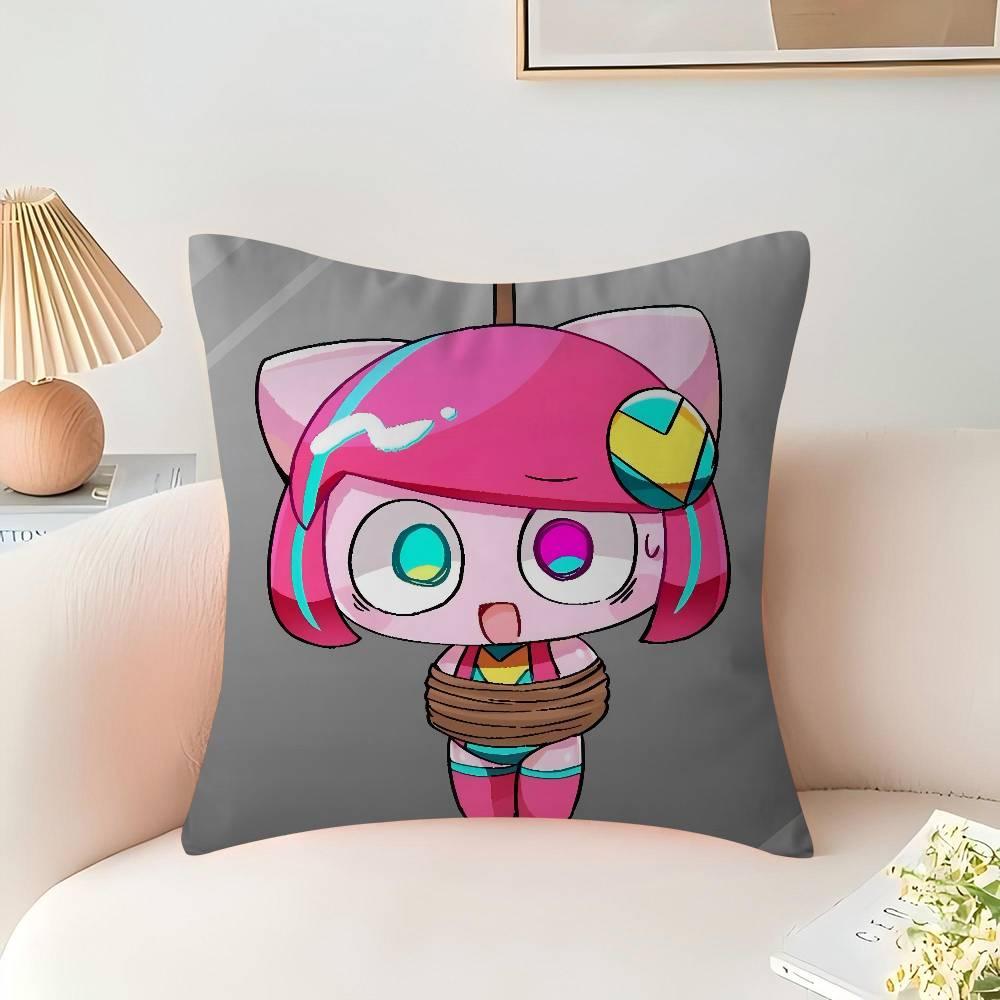 Poyoroid Pillow Covers Cartoon Sofa Decorative Home Double-sided Printing Short Plush Cute Cushion Cover