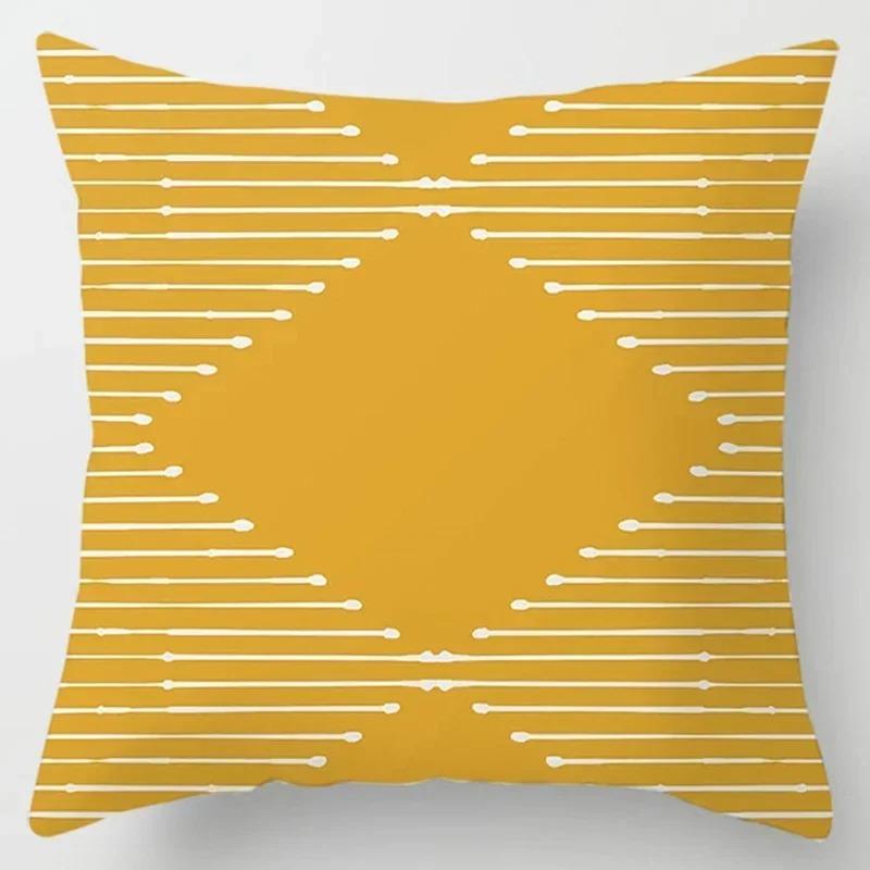 Home Office Decorative Pillow Bedroom Sofa Car Cushion Cover Abstract Line Pattern Series Throw Pillow