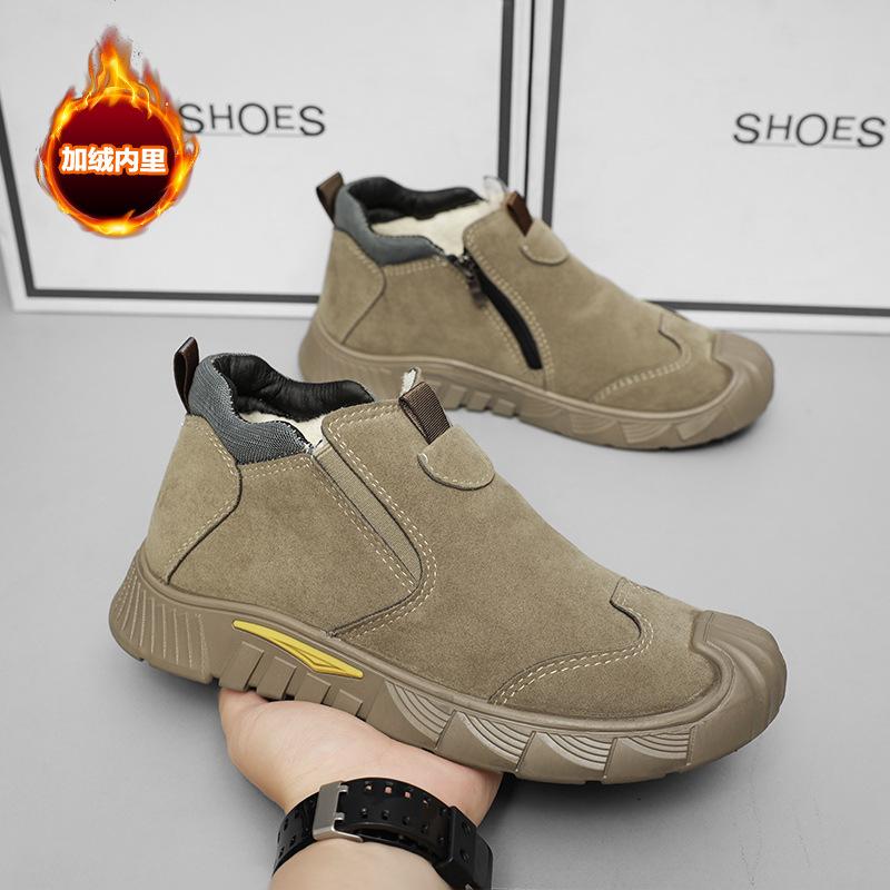 

Рабочая обувь мужская новые зимние модели без стального подноска без баотоу строительная площадка нескользящая и износостойкая легкая мужская повседневная 39