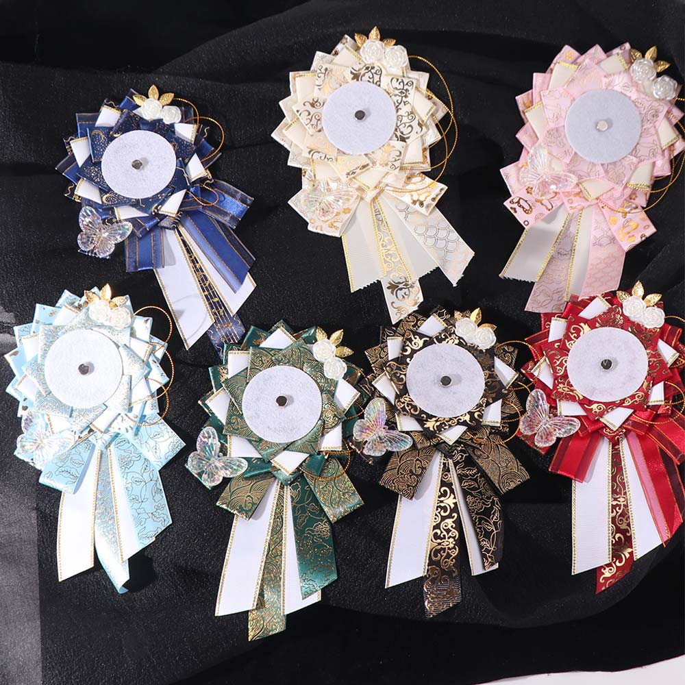 Oblique Tail Ribbon Anime Badge Holder Lightweight Backpack Ornament  JK Accessories